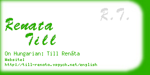 renata till business card